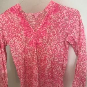 Lilly Pulitzer Beaded Tunic Top